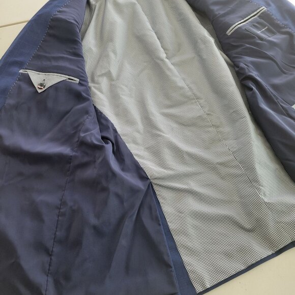 Tommy Hilfiger Mens Blue Single-Breasted Blazer Two-Piece Suit (Size 44R) - Picture 9 of 13